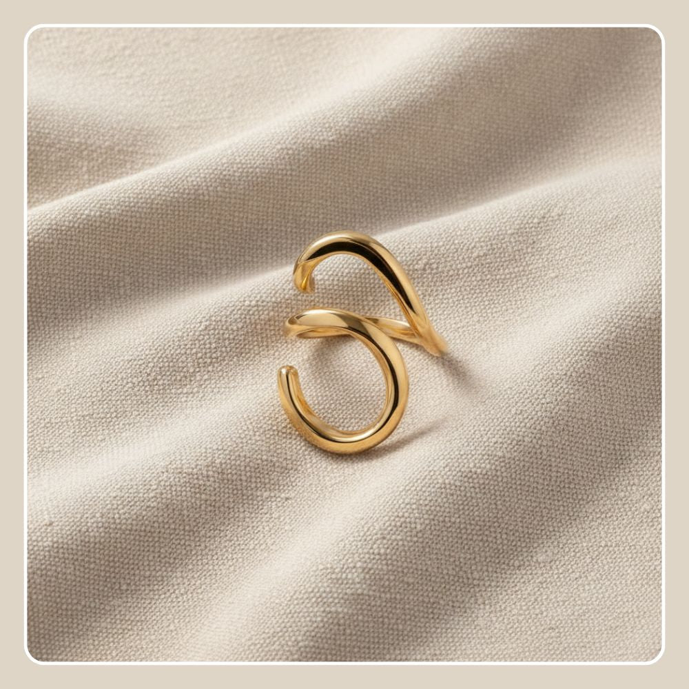 Anello donna in ottone. Anello bigiotteria realizzato a mano, Collezione Egypt