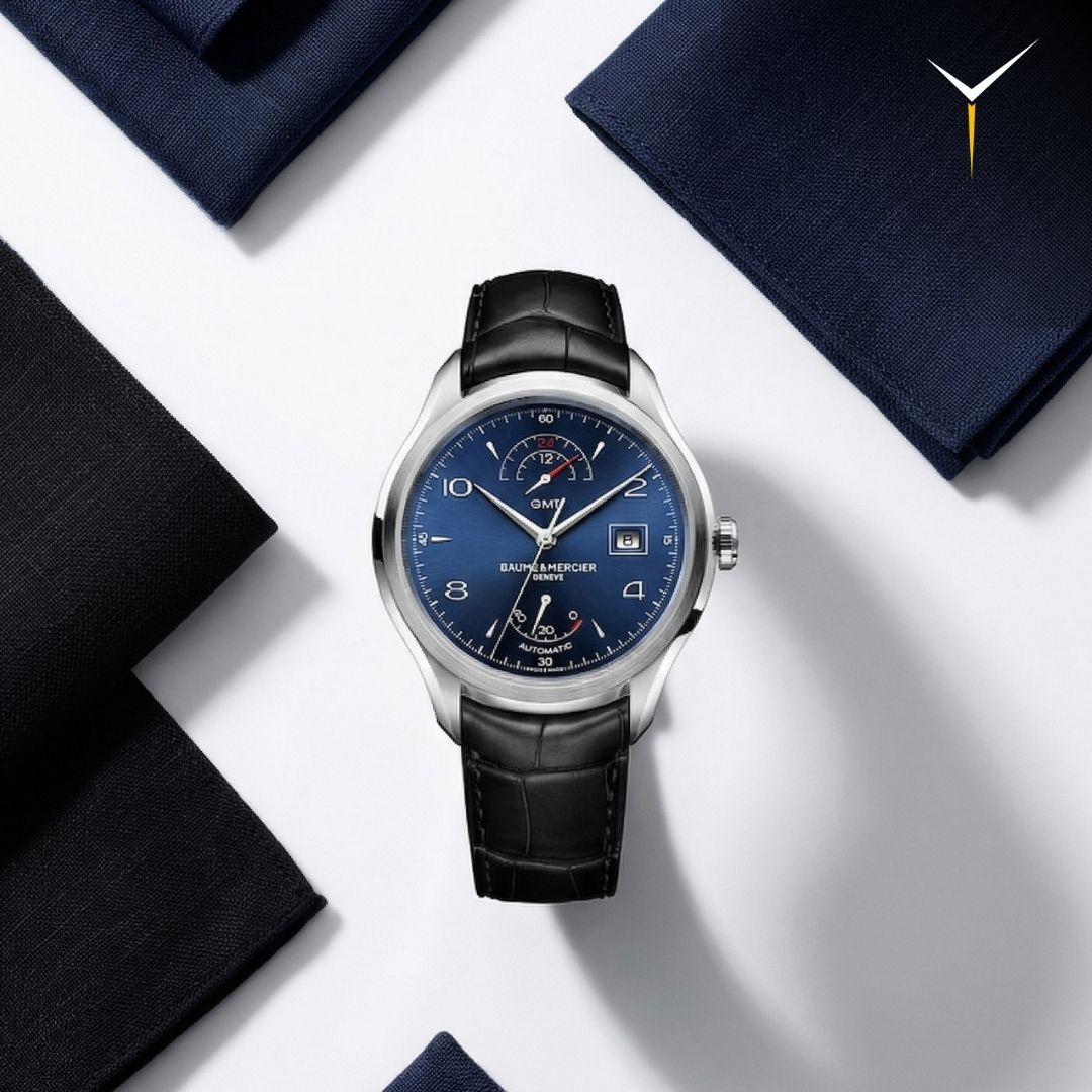 Baume & Mercier Clifton GMT MOA10316 - Automatico Vetro Zaffiro | GT Orologerie