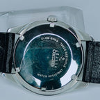 Fondello a vite in acciaio inossidabile del Seiko vintage 6309-8010 con incisioni originali, numero di serie e scritta Water Resistant.