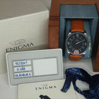 Set completo Gianni Bulgari Enigma: orologio, scatola originale in legno, garanzia del 2001 e libretto.