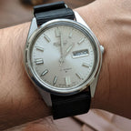 Orologio anni Seiko vintage uomo 6309-8010 al polso misure originali 37 mm